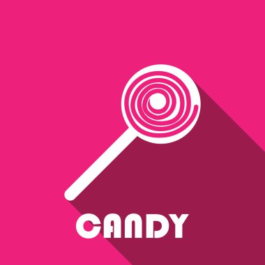 Şeker vektörü resimleme şablonu tasarımı