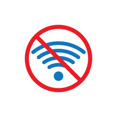 Wi-Fi sinyal ikonu vektör illüstrasyon tasarımına kilitlendi