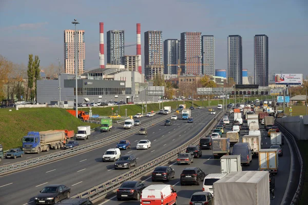 Moskva Ryssland Oktober 2021 Utsikt Över Third Ring Road Ttk — Stockfoto