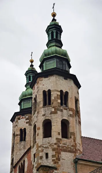 Duas Torres Octogonais Igreja Santo André 1079 1098 Grodzka Street — Fotografia de Stock