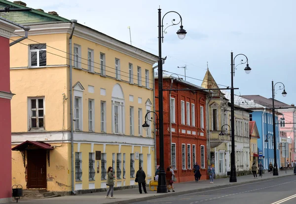 Rybinsk Regionen Jaroslavl Ryssland September 2021 Krestovaya Cross Street Den — Stockfoto