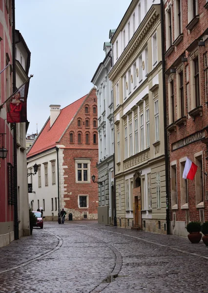 Ancient Buildings Kanonicza Street Old Town Stare Miasto Krakow Poland — Fotografia de Stock