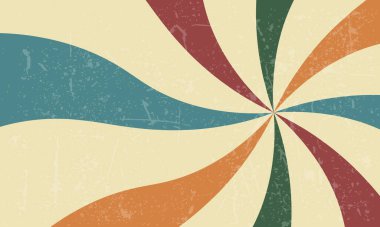 Sarı patlama retro arkaplan vektörü, vintage arkaplan vektörü illüstrasyon şablonu