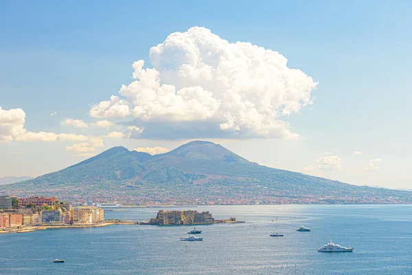 Neapel Italien Augusti 2021 Utsikt Över Neapelbukten Från Posillipo Berget — Stockfoto