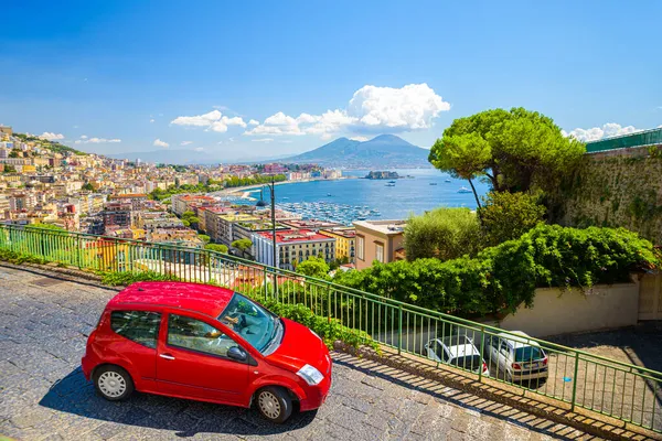 Neapel Italien Augusti 2021 Utsikt Över Neapelbukten Från Posillipo Kullen — Stockfoto