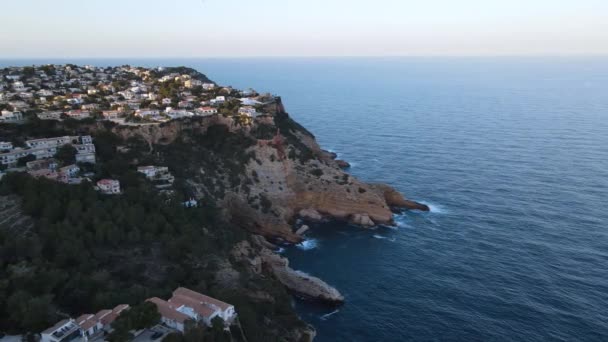 Vistas Aéreas Desde Cabo Nao Javea Alicante España — Vídeos de Stock