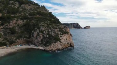 Cala Granadella, Javea, Alicante 'den Hava Görüntüleri