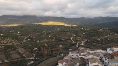 Quesada, Jaen, İspanya 'dan hava görüntüsü