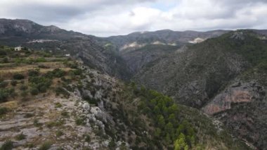 Barranc de l 'Infern, Vall de Laguart, Marina Alta, Alicante' nin hava görüntüleri
