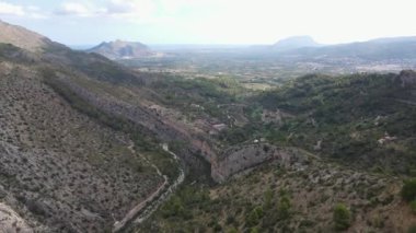 Barranc de l 'Infern, Vall de Laguart, Marina Alta, Alicante' nin hava görüntüleri