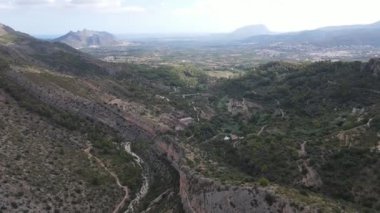 Barranc de l 'Infern, Vall de Laguart, Marina Alta, Alicante' nin hava görüntüleri