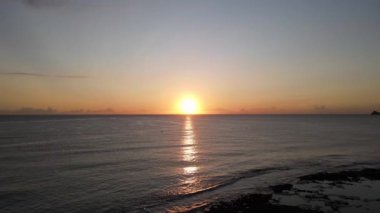 İspanya, Alicante, Javea 'daki Montaar Sahili' nden hava görüntüleri