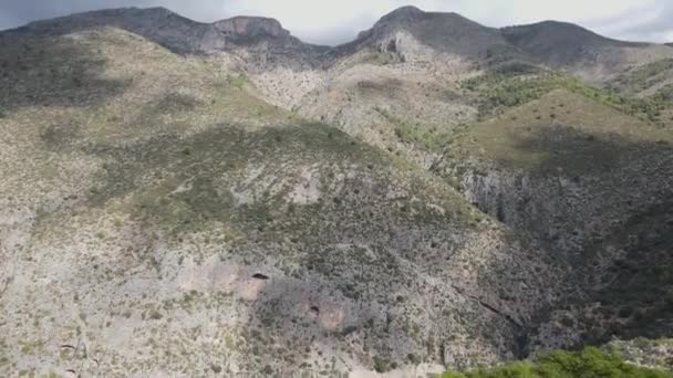 Luftaufnahmen Von Barranc Infern Vall Laguart Marina Alta Alicante — Stockvideo