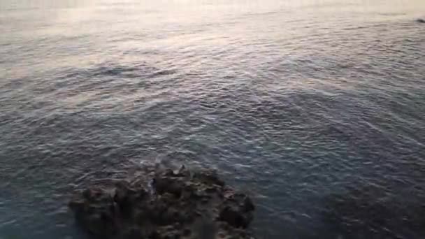 Flygfoto Från Montaars Strand Javea Alicante Spanien — Stockvideo