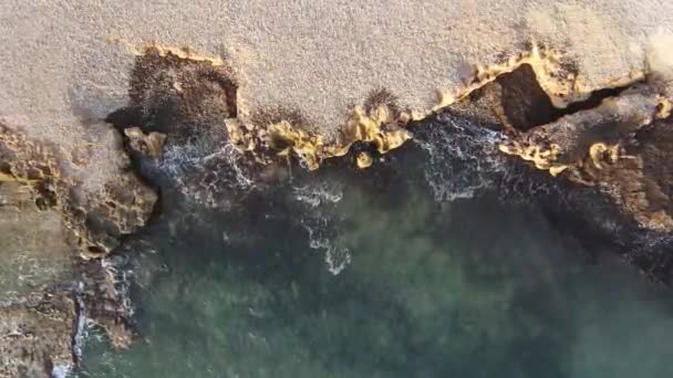 Widoki Lotu Ptaka Plaży Montaar Beach Javea Alicante Hiszpania — Wideo stockowe