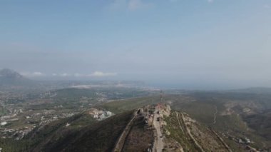 İspanya, Alicante 'deki Benitachell, Moraira, Calpe ve Javea' dan insansız hava aracı görüntüleri