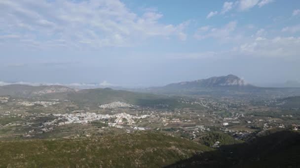 Vistas Dron Desde Benitachell Moraira Calpe Javea Alicante España — Vídeo de stock