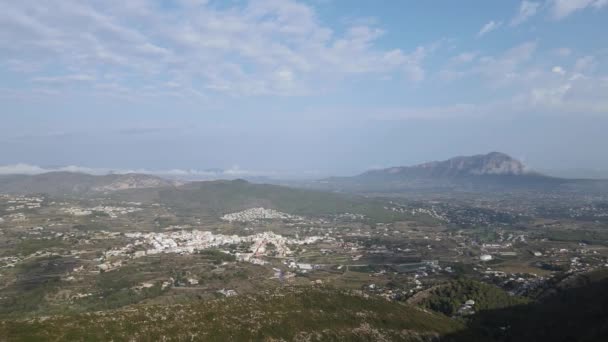 Vistas Dron Desde Benitachell Moraira Calpe Javea Alicante España — Vídeos de Stock
