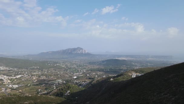 Vistas Benitachell Moraira Calpe Javea Alicante Espanha — Vídeo de Stock