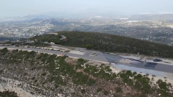 Uitzicht Drone Vanuit Benitachell Moraira Calpe Javea Alicante Spanje — Stockvideo