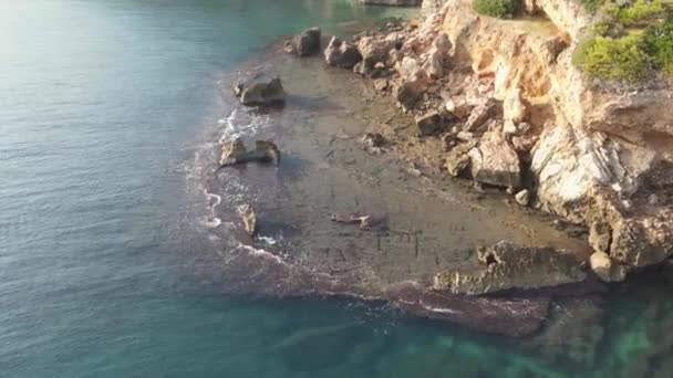 Les Rotes Plajında Güneşli Bir Gün Denia Alicante — Stok video