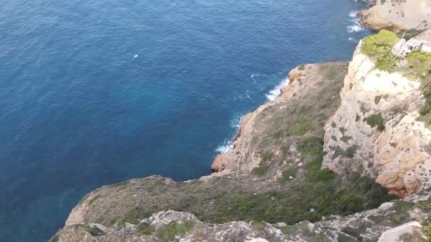 Vistas Dron Desde Cap Nau Xabia Alicante España — Vídeos de Stock