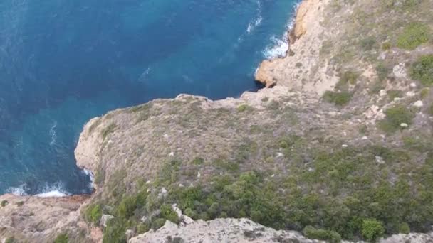 Vistas Dron Desde Cap Nau Xabia Alicante España — Vídeos de Stock