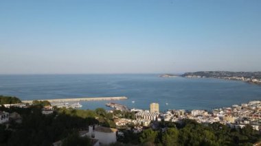 Cap de Sant Antoni, Javea 'dan hava manzarası. Alicante, İspanya