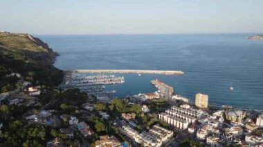 Cap de Sant Antoni, Javea 'dan hava manzarası. Alicante, İspanya