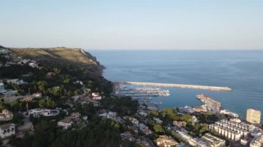 Cap de Sant Antoni, Javea 'dan hava manzarası. Alicante, İspanya