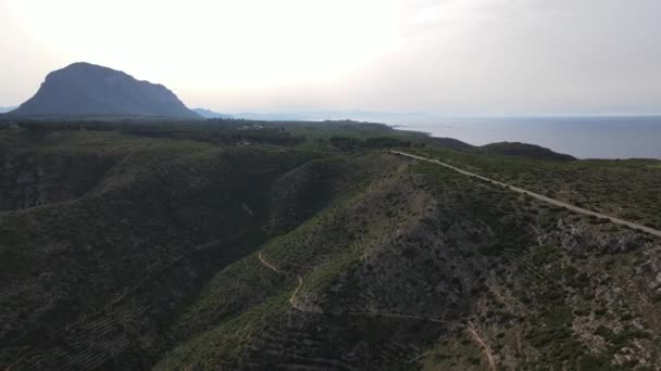 Aerial Views Cap Sant Antoni Javea Alicante Spain — Stock Video