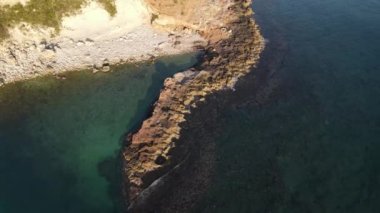 Cala Blanca, Javea, Alicante, İspanya 'dan hava görüntüleri