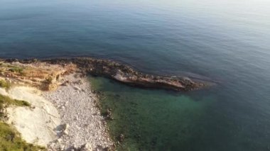 Cala Blanca, Javea, Alicante, İspanya 'dan hava görüntüleri