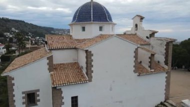 Javea şehrinde bulutlu bir gün, Marina Alta, Alicante, İspanya