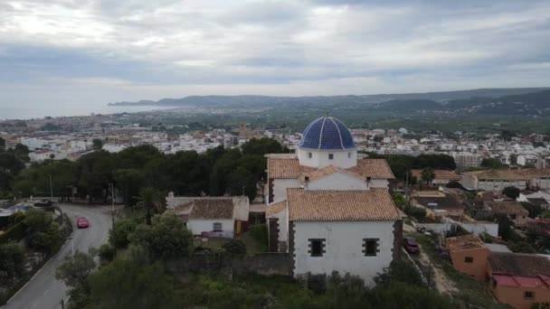 Een Bewolkte Dag Javea Stad Marina Alta Alicante Spanje — Stockvideo