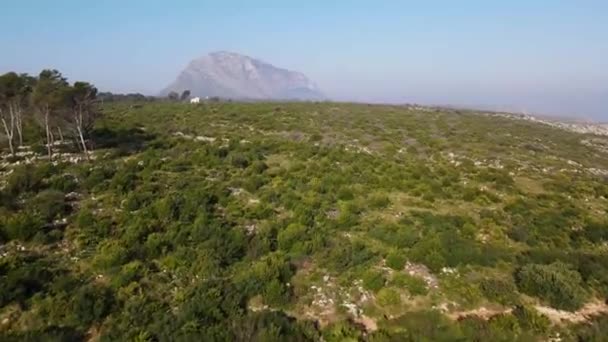 Veduta Aerea Del Parco Nazionale Montgo Xabia Alicante Spagna — Video Stock