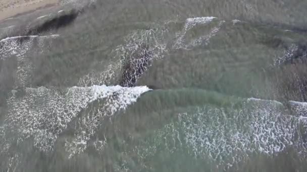 アーレナルビーチでの晴れた日 ジャワ湾の空中風景 — ストック動画