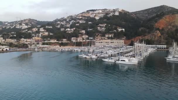 Dia Clody Porto Javea Vista Aérea Porto Javea Marina Alta — Vídeo de Stock