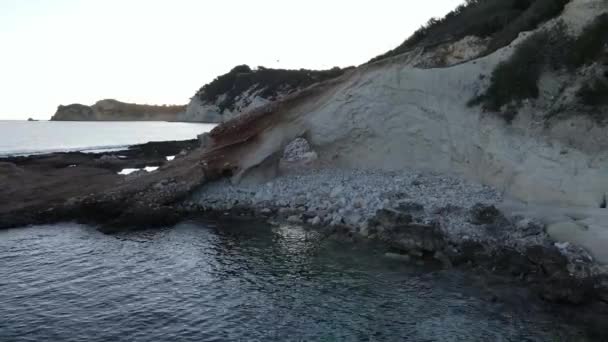 Cala Blanca Jvea Alicante Nin Insansız Hava Aracı Görüntüsü — Stok video