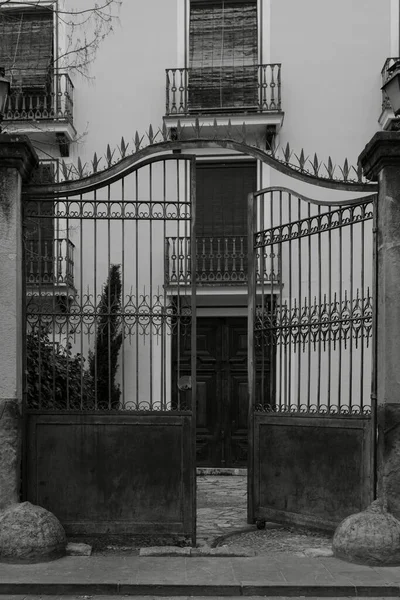 Entrance Traditional Spanish House Traditional House Rubielos Mora Teruel Spain — Stock Photo, Image