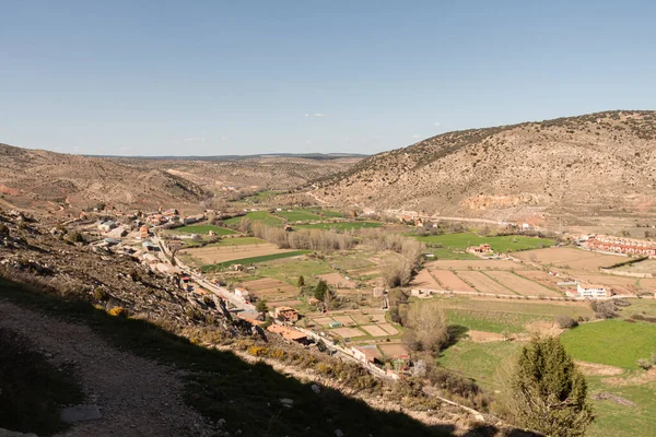 Vue Panoramique Vallée Albarracine — Photo