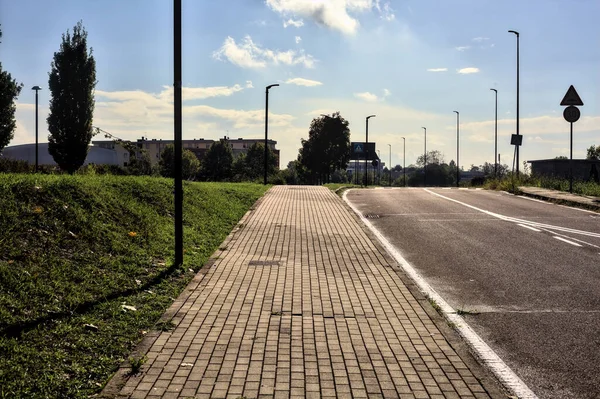 Passage Souterrain Vide Une Route Dans Campagne Italienne Par Temps — Photo