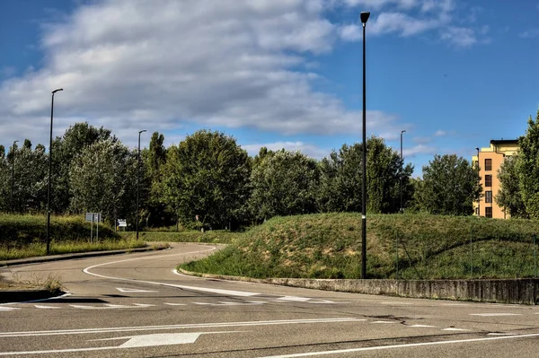 Strada Campagna Una Giornata Limpida — Foto Stock