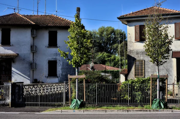 Häuserfassaden Der Italienischen Landschaft — Stockfoto