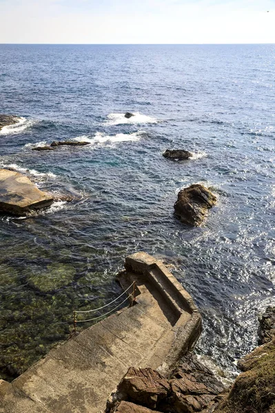 Ponto Panorâmico Junto Mar Dia Ensolarado — Fotografia de Stock