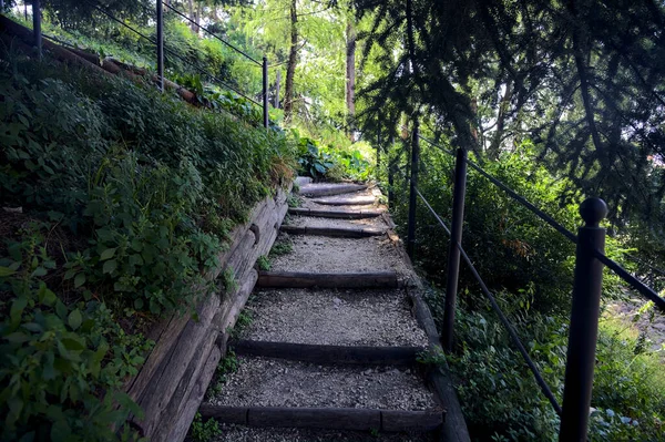Camino Forma Escalera Sombra Parque — Foto de Stock