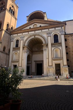 Facade and bell tower of San Andrea church at daytime