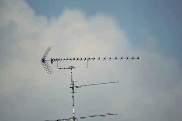 Antena Com Céu Como Pano Fundo — Fotografia de Stock