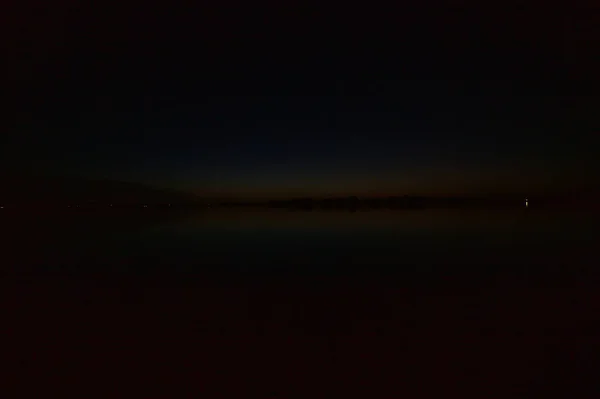 Lago Momentos Antes Noite — Fotografia de Stock