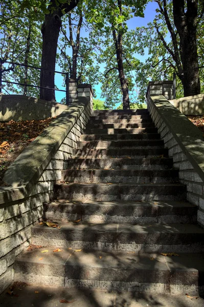 Stone Staircase Edge Slope Park — Stock Photo, Image
